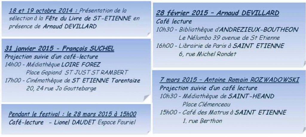 planning des cafés lectures mod